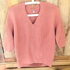 Uniqlo Coral 100% Cotton Sweater Size M